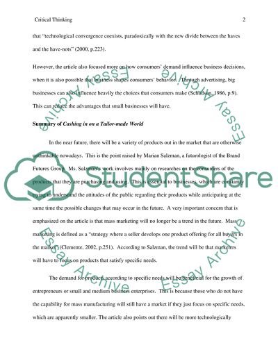 Cashing in on a Tailor-Made World