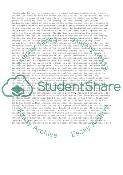 Developmental Stages of a Company