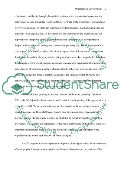 Understanding Organisation Development