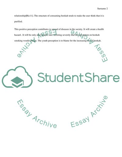 The Spread of Hookah Smoking