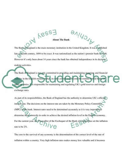 Bank of England - Recent Lending Trends