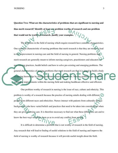 Major Difficulties of Nursing