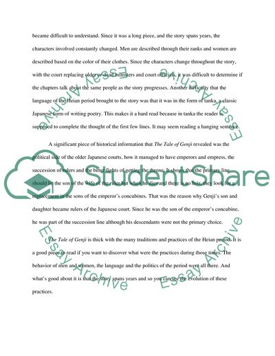 Logical and original analysis of The Tale of Genji