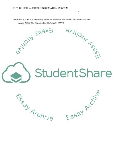 The Future of Healthcare Information Systems