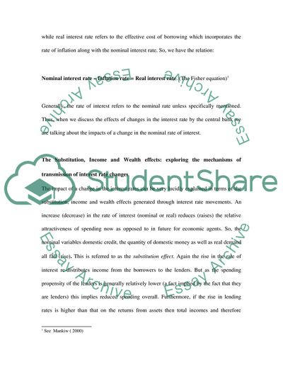 Real vs Nominal Interest