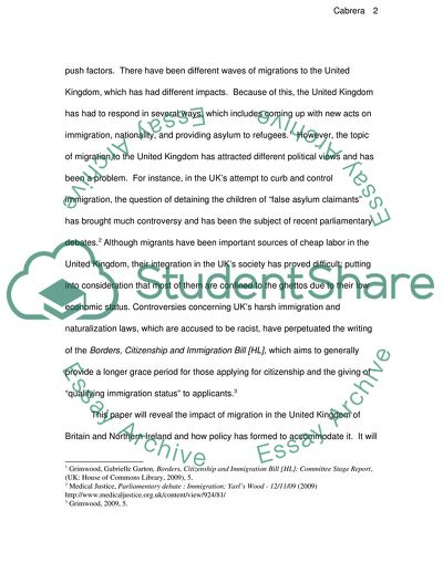 Immigration and Its Impact on the United Kingdom