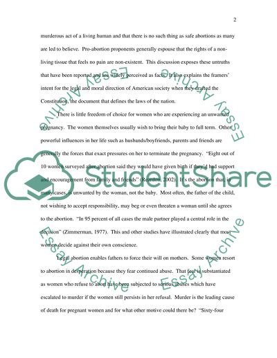 hook for abortion essay abortion speech conclusion