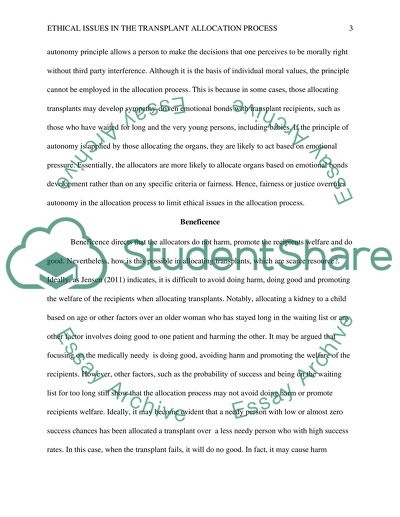 Ethical Healthcare Issues Paper