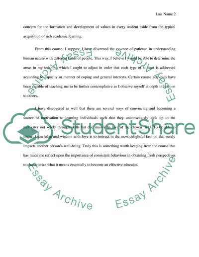 An Effective Teacher