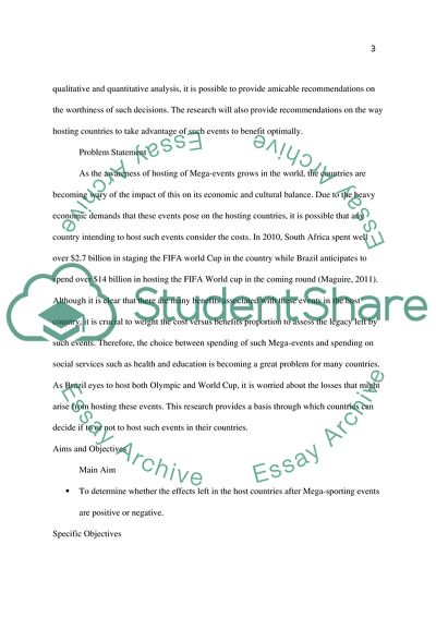 Legacy after the FIFA World Cup and the Olympic Games