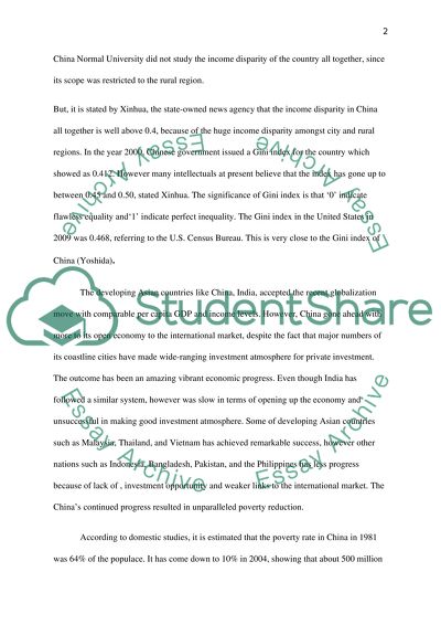 Huge Inequality between Poor and Rich in China