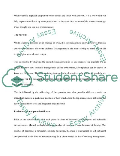 Taylorism and Scientific Management