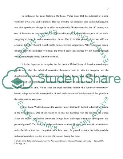 Industrializing America by Walter Lichts