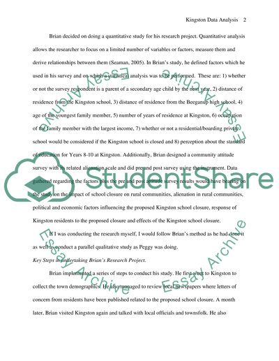 Brians data analysis in Kingston School Closure