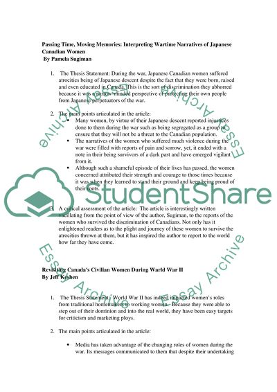 Mobilizing Anglophone Children in WW II