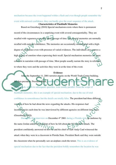 What are flashbulb memories image