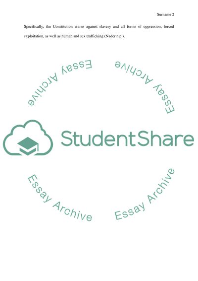 Egypt: Human Trafficking