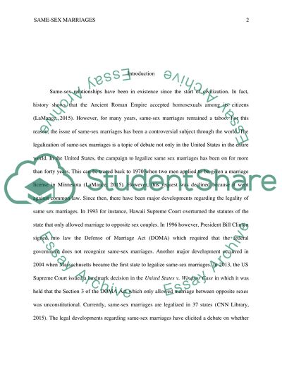 Should there be a constitutional amendment that allows gays and lesbians to legally marry