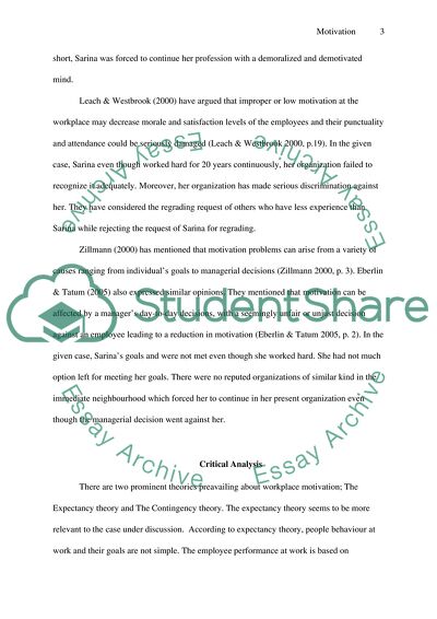 The Importance of Motivation at Workplace