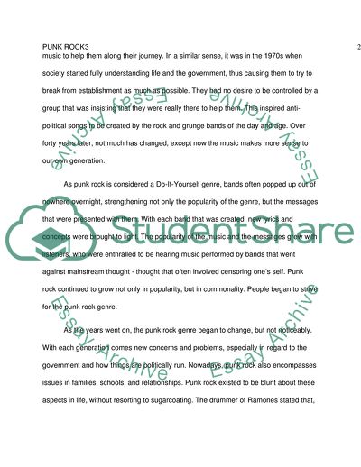 The Evolution of Punk Rock