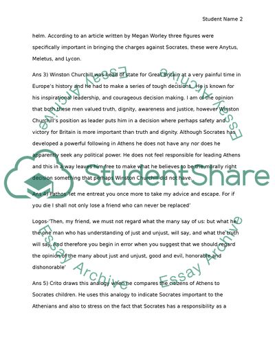 Crito and Socrates, Winston Churchill Leadership