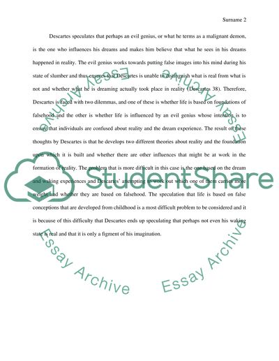 The First Meditation