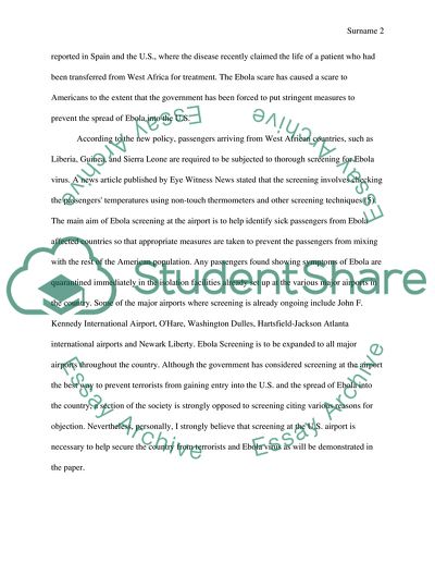 The Screening Policy at the Airport