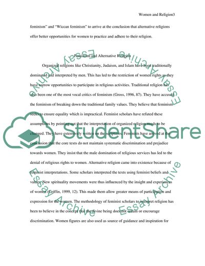 The Relationship between Feminism and Religion