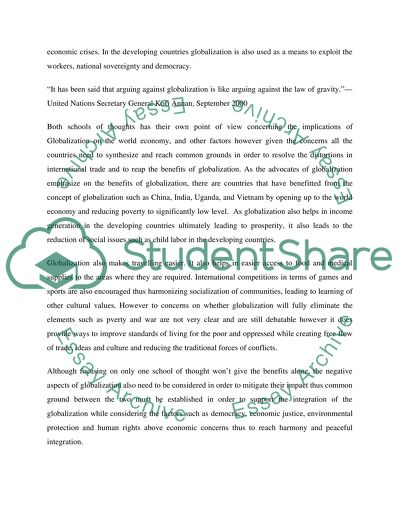 Alternatives to Globalization