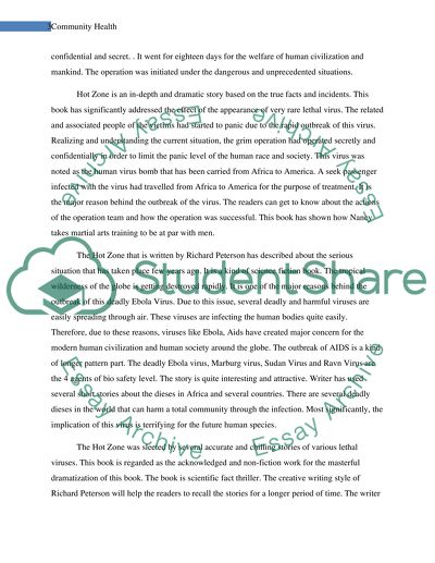 The Hot Zone: Community Health Issues