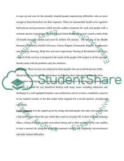 Health Insurance Coverage for Mental Illness in the US