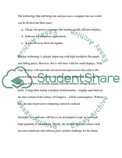 Pervasive Computing: The Future of Technology