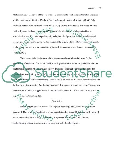 Undergrad research (Sonicator)