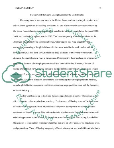 Unemployment in the United States