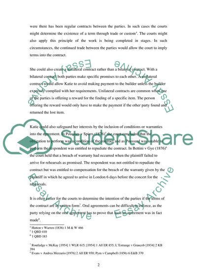 The Formation of a Contract