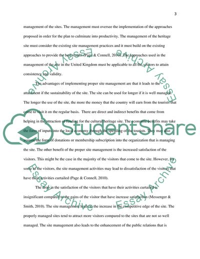 Cultural Heritage Sites Management