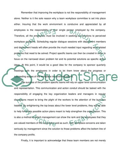 How to Improve the Place Where You Work