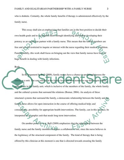 Family and Egalitarian Partnership with a Family Nurse