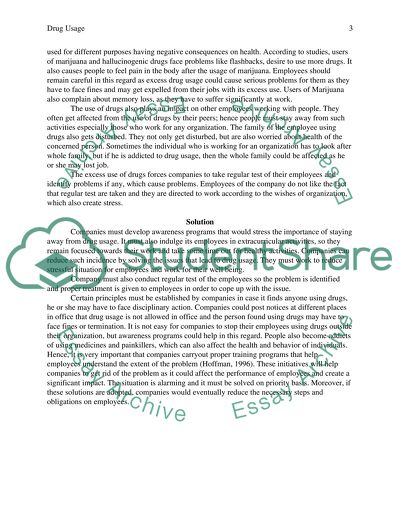 Industry and Drug Usage