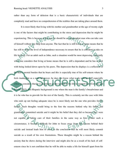 Psychological Vignette Johns Compass