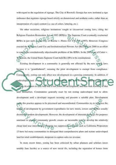 Zoning in New Urbanism