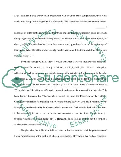 The Morality of Euthanasia