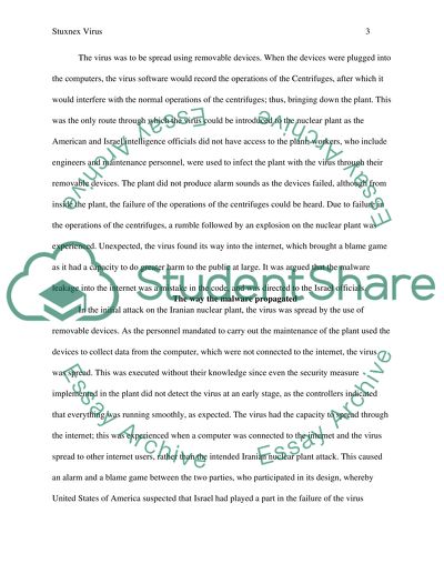 Recent Malware Attack and Stuxnex Virus