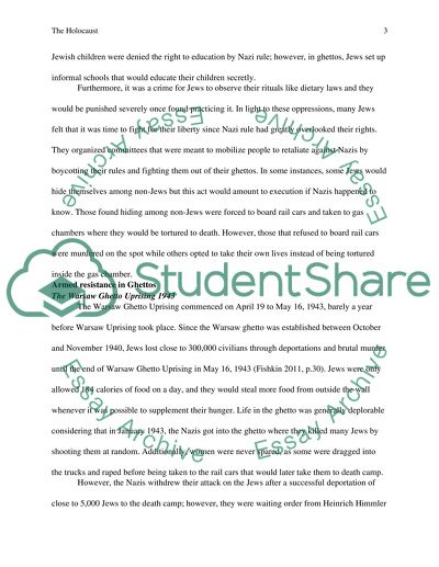 Jewish Resistance during the Holocaust