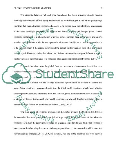Global Economic Imbalances