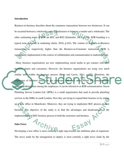 Business to Business Marketing and Business-to-Consumer Business