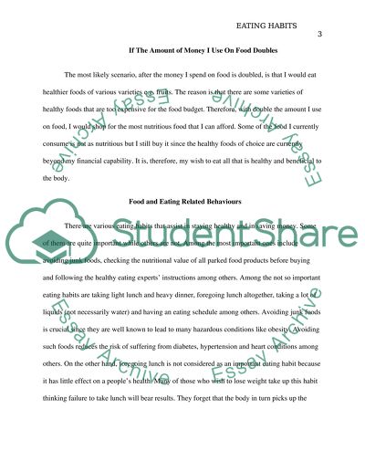 Factors of Eating Habits