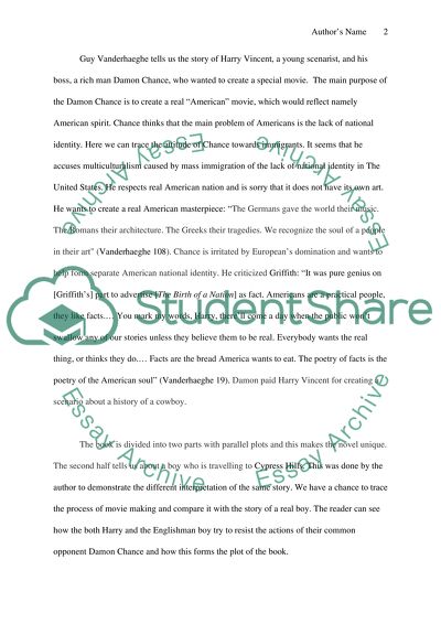 The Englishmans Boy by Guy Vanderhaeghe