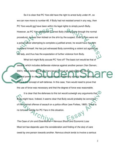 The Case of PC Yaro and Bully