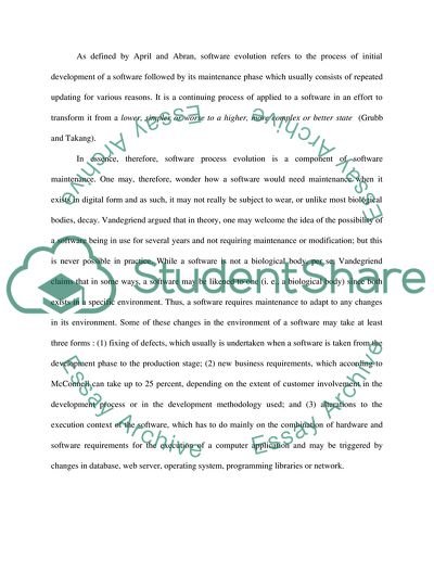 Software Evolution Process